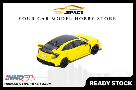 [INNO64] Honda Civic Type-R (FK8) Yellow - Toy Space Diecast Online Store Singapore