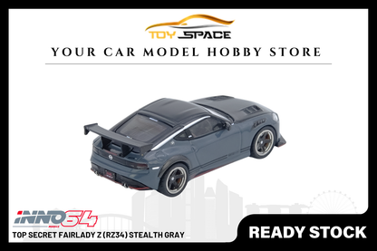 [INNO64] Top Secret Fairlady Z (RZ34) Stealth Gray - Toy Space Diecast Online Store Singapore