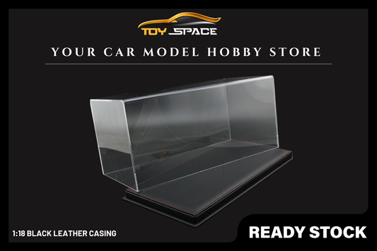 [TOY SPACE] 1:18 Black Leather Casing - Toy Space Diecast Online Store Singapore
