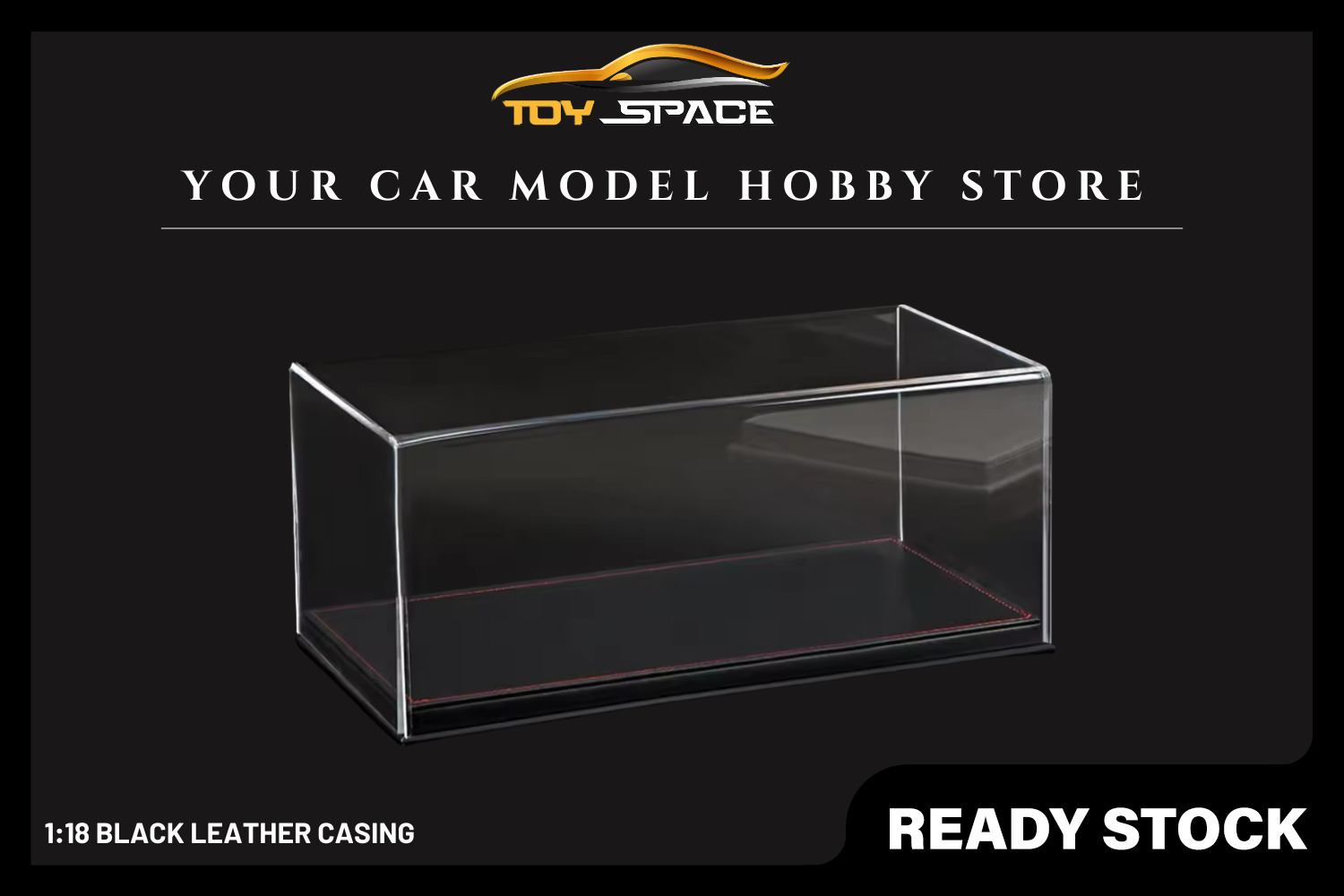 [TOY SPACE] 1:18 Black Leather Casing - Toy Space Diecast Online Store Singapore