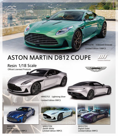 [MOTORHELIX] 1:18 Aston Mastin DB12 Coupe lridescent Emerald - Toy Space Diecast Online Store Singapore