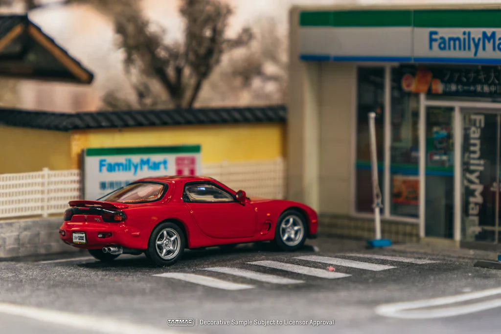 [TARMAC WORKS] 1/64 Mazda RX-7 FD3S Red - COLLAB64 - Toy Space Diecast Online Store Singapore
