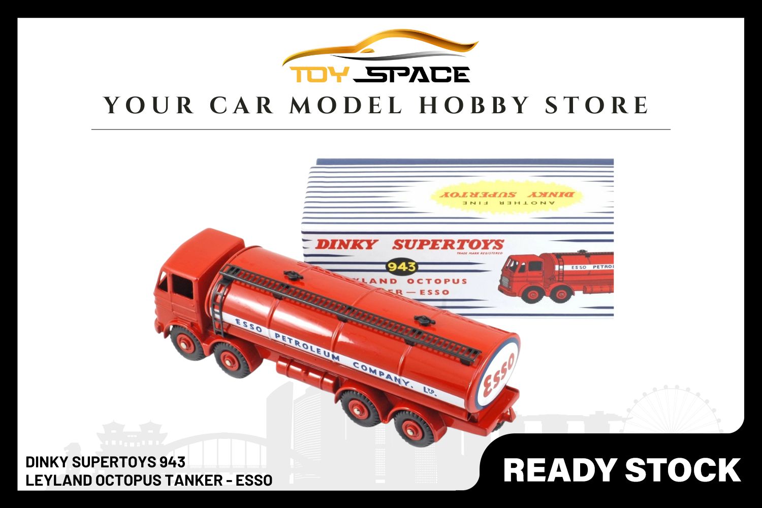 [DINKY SUPERTOYS] 947 Leyland Octopus Tanker - ESSO [Vintage] - Toy Space Diecast Online Store Singapore