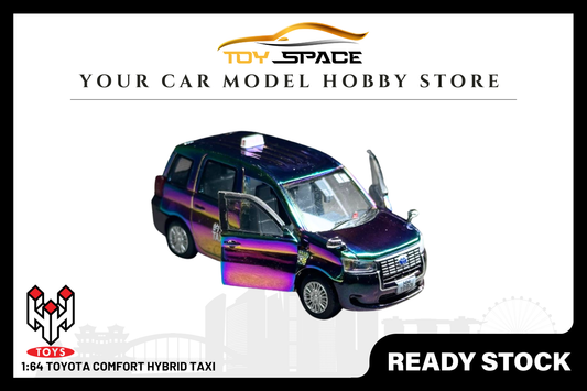 [HUNGHING] 1:64 Toyota Comfort Hybrid Taxi - Toy Space Diecast Online Store Singapore