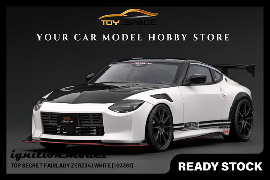 [IGNITION MODEL] 1:18 Top Secret Fairlady Z (RZ34) White [IG3381] - Toy Space Diecast Online Store Singapore