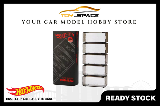 [HOT WHEELS] 1:64 Stackable Acrylic Case - Toy Space Diecast Online Store Singapore