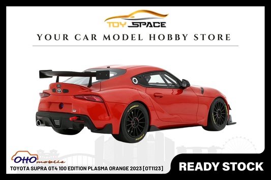 [OTTOMOBILE] 1:18 Toyota Supra GT4 100 Edition Plasma Orange 2023 [OT1123] - Toy Space Diecast Online Store Singapore