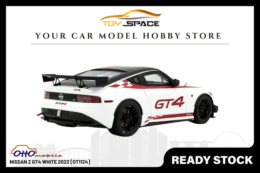 [OTTOMOBILE] 1:18 Nissan Z GT4 White 2022 [OT1124] - Toy Space Diecast Online Store Singapore
