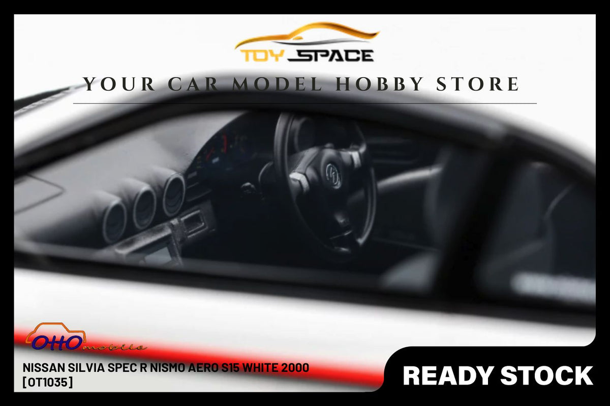[OTTOMOBILE] 1:18 Nissan Silvia Spec R Nismo Aero S15 White 2000 [OT1035] - Toy Space Diecast Online Store Singapore
