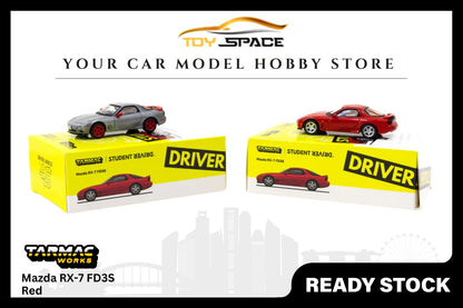 [TARMAC WORKS] 1/64 Mazda RX-7 FD3S Red - COLLAB64 - Toy Space Diecast Online Store Singapore