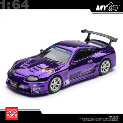 [Pop Race] 1:64 Top Secret GT300 Supra - Purple Chrome (TASHK25)