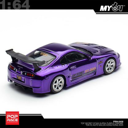 [Pop Race] 1:64 Top Secret GT300 Supra - Purple Chrome (TASHK25)