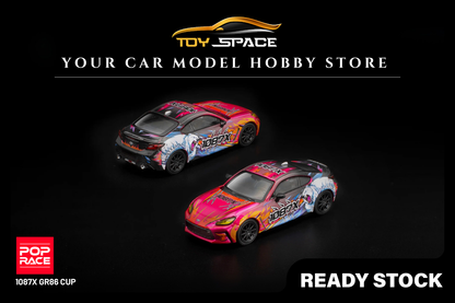 [POP RACE] 1:64 1087X GR86 Cup - Toy Space Diecast Online Store Singapore