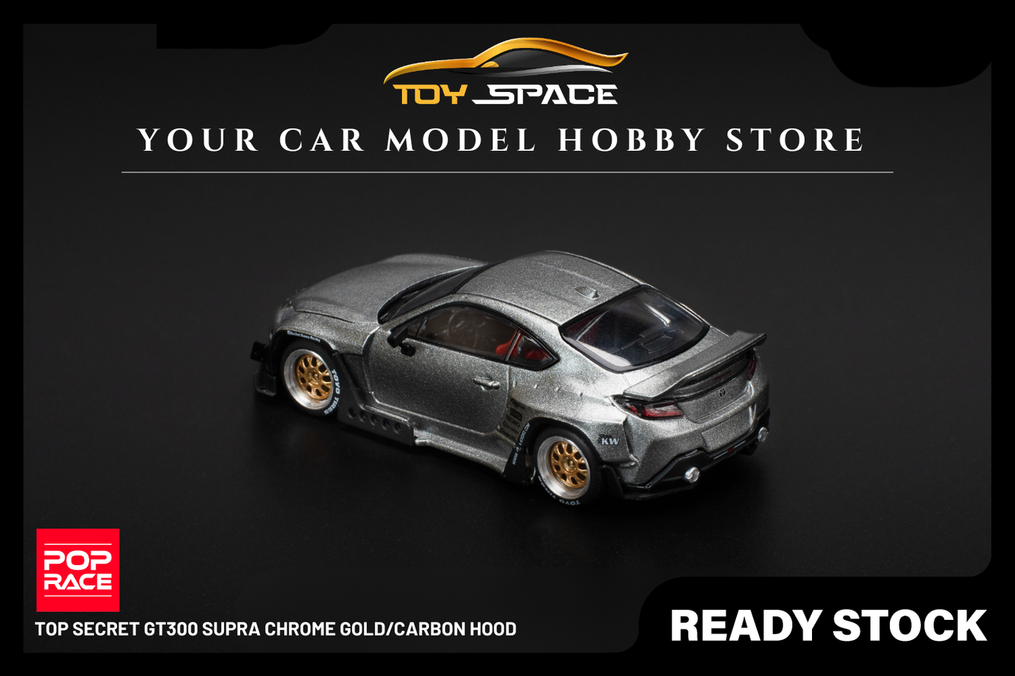 [POP RACE] 1:64 Pandem GR86 - Silver - Toy Space Diecast Online Store Singapore