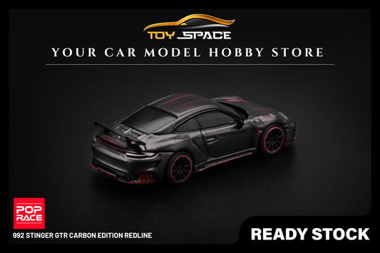 [POP RACE] 1:64 992 Stinger GTR Carbon Edition Redline - Toy Space Diecast Online Store Singapore