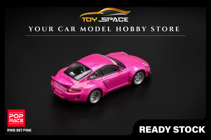 [POP RACE] 1:64 RWB 997 - Pink - Toy Space Diecast Online Store Singapore