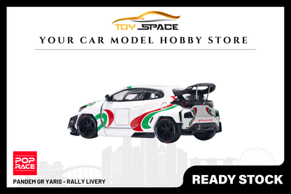 [POP RACE] 1/64 Pandem GR Yaris - Rally Livery - Toy Space Diecast Online Store Singapore