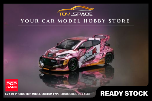 [POP RACE] 1:64 Eva RT Production Model Custom Type-08 Goodride GR Yaris - Toy Space Diecast Online Store Singapore
