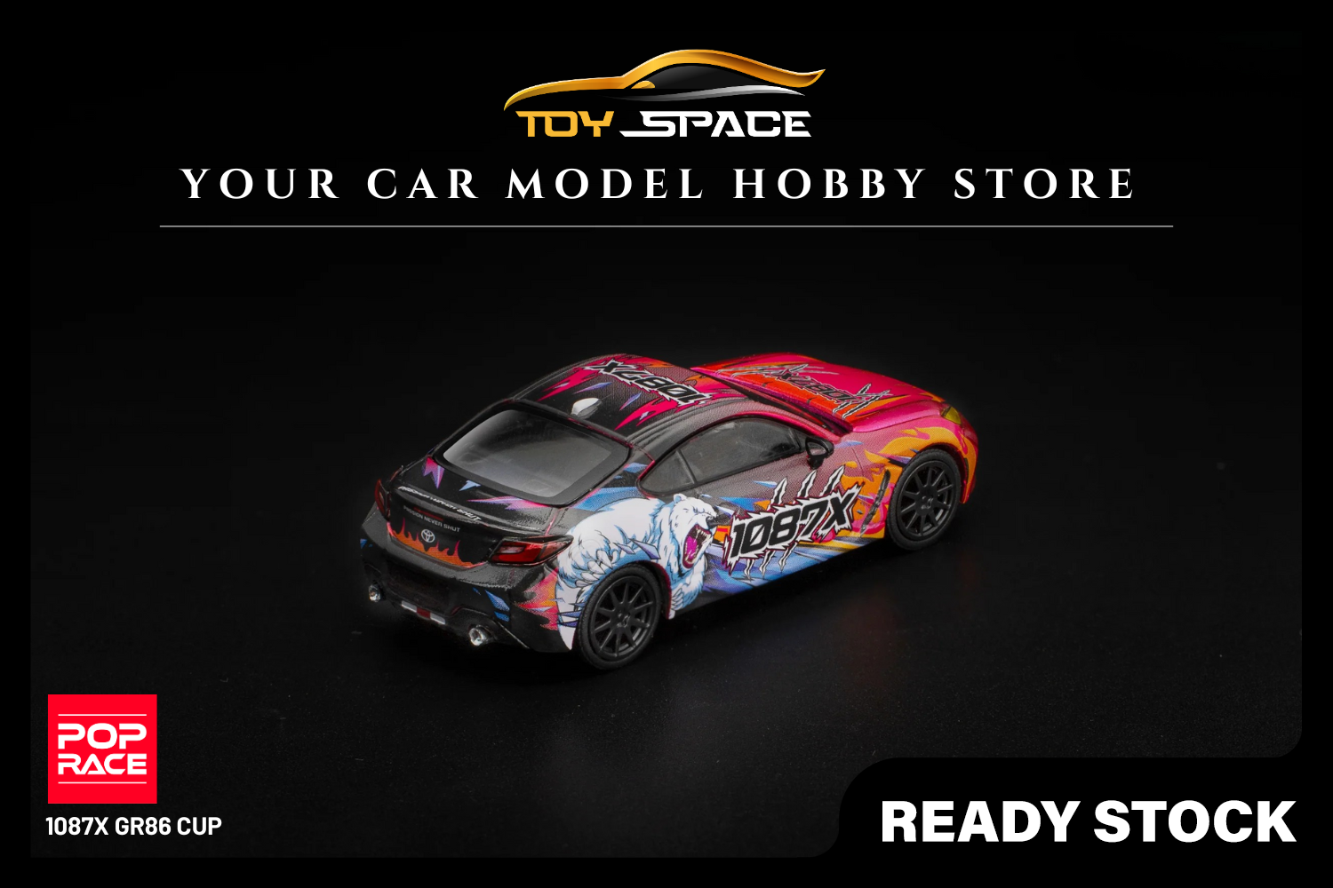 [POP RACE] 1:64 1087X GR86 Cup - Toy Space Diecast Online Store Singapore