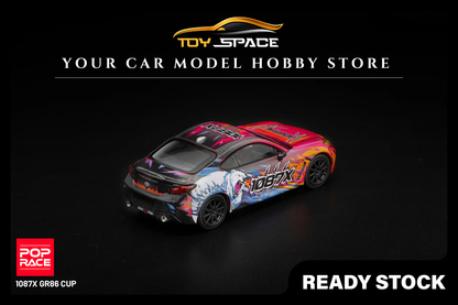 [POP RACE] 1:64 1087X GR86 Cup - Toy Space Diecast Online Store Singapore