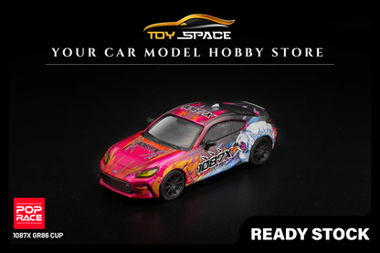 [POP RACE] 1:64 1087X GR86 Cup - Toy Space Diecast Online Store Singapore