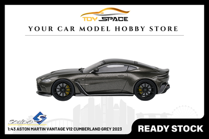 [SOLIDO] 1:43 Aston Martin Vantage V12 Cumberland Grey 2023 - Toy Space Diecast Online Store Singapore