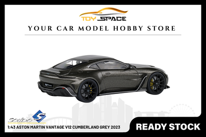 [SOLIDO] 1:43 Aston Martin Vantage V12 Cumberland Grey 2023 - Toy Space Diecast Online Store Singapore