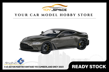 [SOLIDO] 1:43 Aston Martin Vantage V12 Cumberland Grey 2023 - Toy Space Diecast Online Store Singapore
