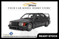 [SOLIDO] 1:18 Mercedes-Benz 190 (W201) Evo II Solido Works Black 1990 - Toy Space Diecast Online Store Singapore