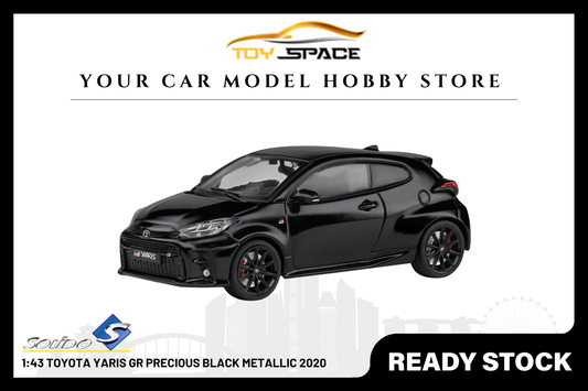 [SOLIDO] 1:43 Toyota Yaris GR Precious Black Metallic 2020 - Toy Space Diecast Online Store Singapore
