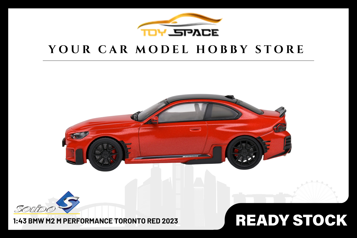 [SOLIDO] 1:43 BMW M2 M Performance Toronto Red 2023 - Toy Space Diecast Online Store Singapore