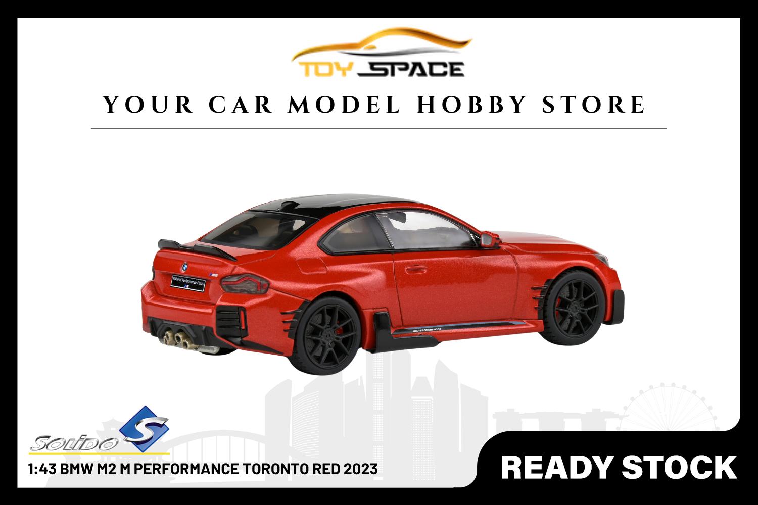 [SOLIDO] 1:43 BMW M2 M Performance Toronto Red 2023 - Toy Space Diecast Online Store Singapore