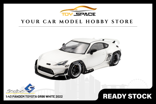 [SOLIDO] 1:43 PANDEM Toyota GR86 White 2022 - Toy Space Diecast Online Store Singapore