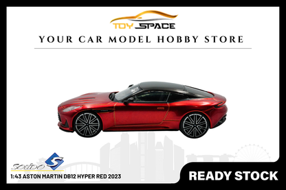 [SOLIDO] 1:43 Aston Martin DB12 Hyper Red 2023 - Toy Space Diecast Online Store Singapore
