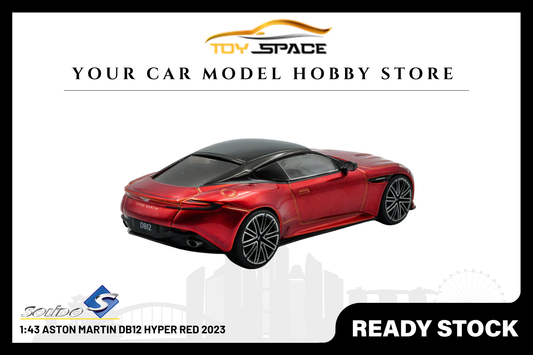[SOLIDO] 1:43 Aston Martin DB12 Hyper Red 2023 - Toy Space Diecast Online Store Singapore