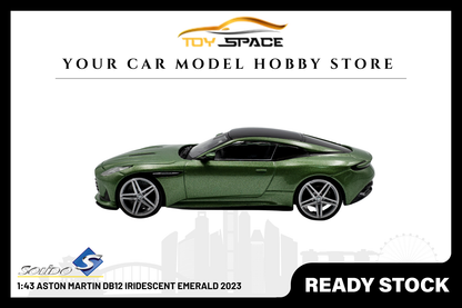 [SOLIDO] 1:43 Aston Martin DB12 Iridescent Emerald 2023 - Toy Space Diecast Online Store Singapore