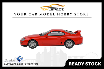 [SOLIDO] 1:43 Toyota Supra MK IV Red 2001 - Toy Space Diecast Online Store Singapore