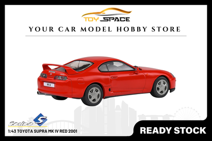 [SOLIDO] 1:43 Toyota Supra MK IV Red 2001 - Toy Space Diecast Online Store Singapore