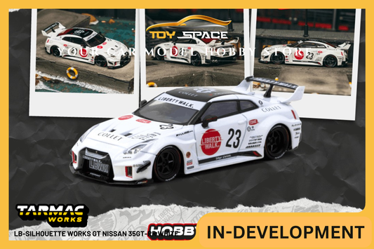 [TARMAC WORKS] 1:64 LB-Silhouette Works GT Nissan 35GT-RR White - Toy Space Diecast Online Store Singapore