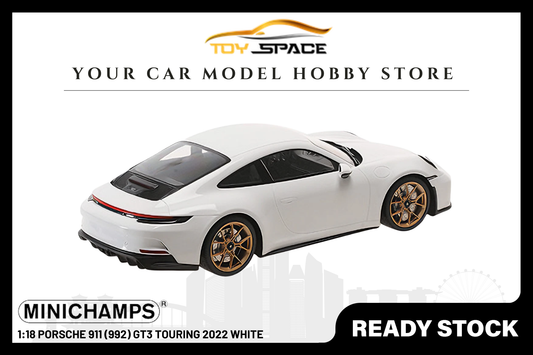 [MINICHAMPS] 1:18 Porsche 911 (992) GT3 Touring 2022 White