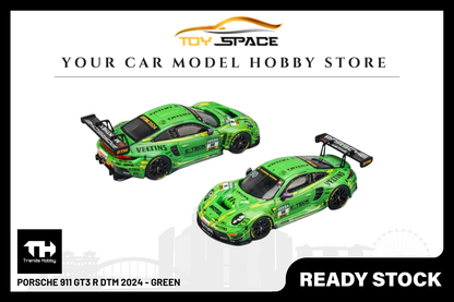 [TRENDS HOBBY] Porsche 911 GT3 R DTM 2024 - Green - Toy Space Diecast Online Store Singapore