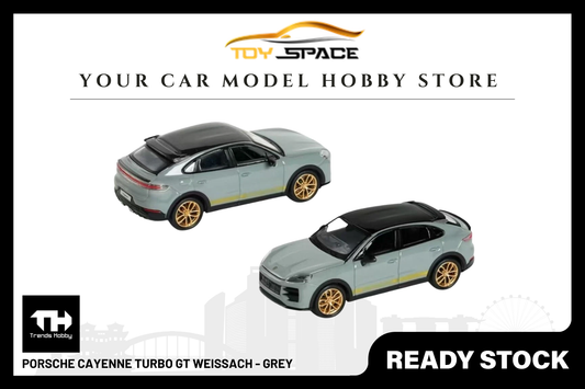 [TRENDS HOBBY] Porsche Cayenne Turbo GT Weissach - Grey - Toy Space Diecast Online Store Singapore