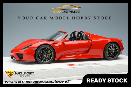 [MAKE UP] 1:18 Porsche 918 Spyder 2011 Guards Red [EML045 - Toy Space Diecast Online Store Singapore