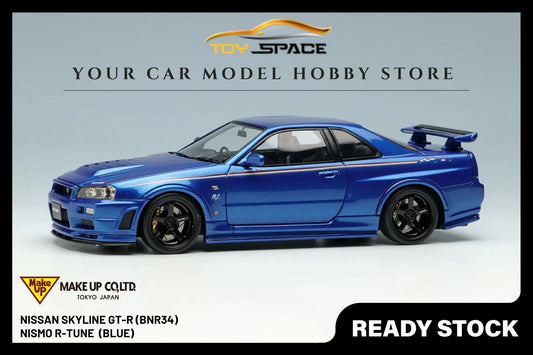 [MAKE UP] 1/43 Nissan Skyline GT-R (BNR34) Nismo R-Tune - Toy Space Diecast Online Store Singapore