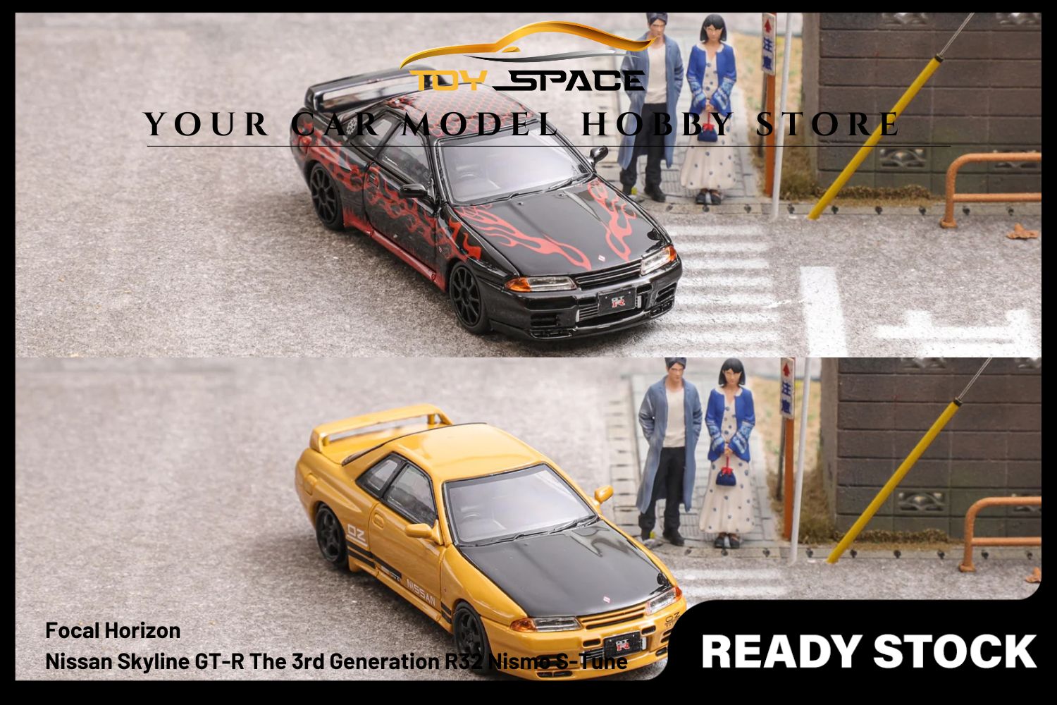 [FOCAL HORIZON] 1/64 Skyline GT-R The 3rd Generation R32 Nismo S-Tune - Toy Space Diecast Online Store Singapore
