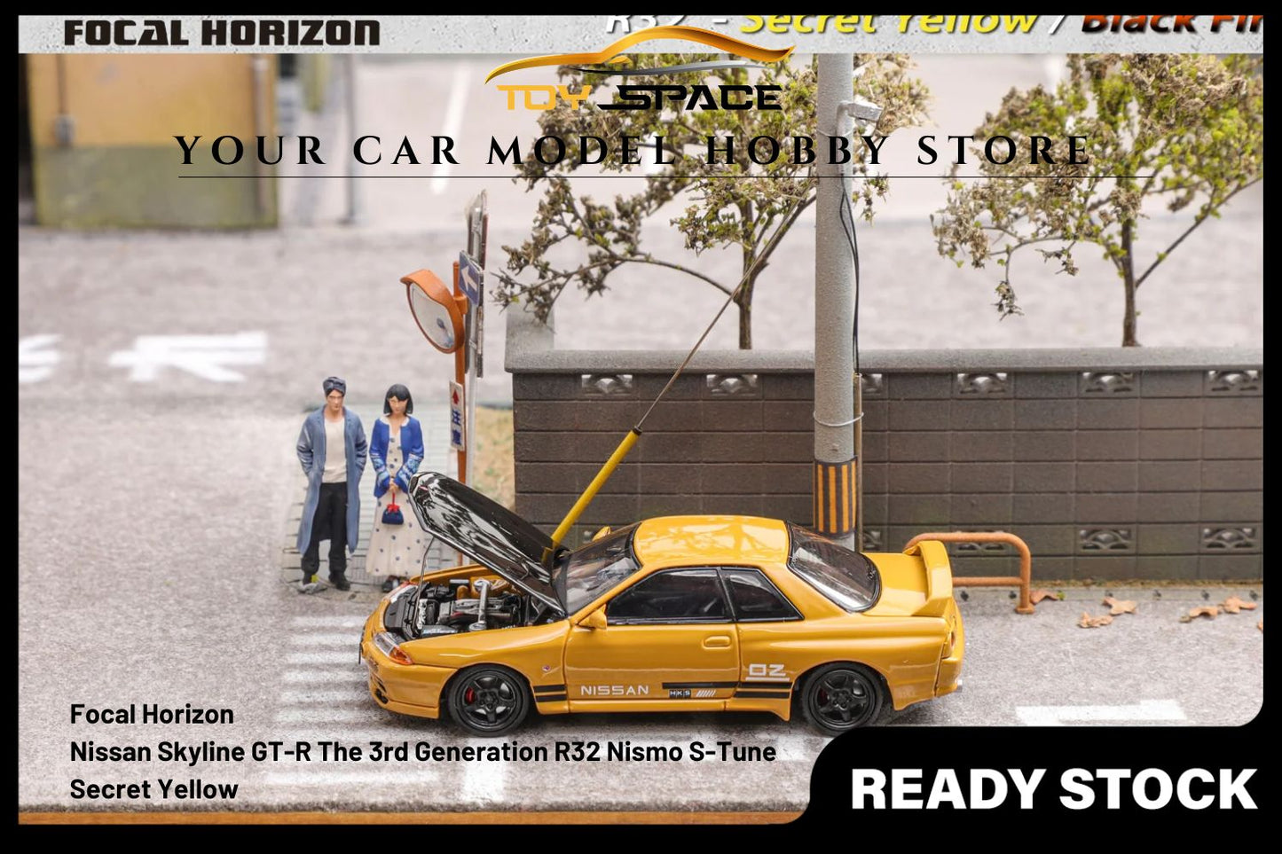 [FOCAL HORIZON] 1/64 Skyline GT-R The 3rd Generation R32 Nismo S-Tune - Toy Space Diecast Online Store Singapore