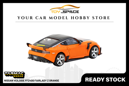 [TARMAC WORKS] 1:64 Nissan VeilSide FFZ400 Fairlady Z Orange - Toy Space Diecast Online Store Singapore