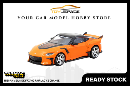 [TARMAC WORKS] 1:64 Nissan VeilSide FFZ400 Fairlady Z Orange - Toy Space Diecast Online Store Singapore