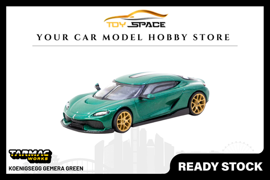 [TARMAC WORKS] 1:64 Koenigsegg Gemera Green - Toy Space Diecast Online Store Singapore