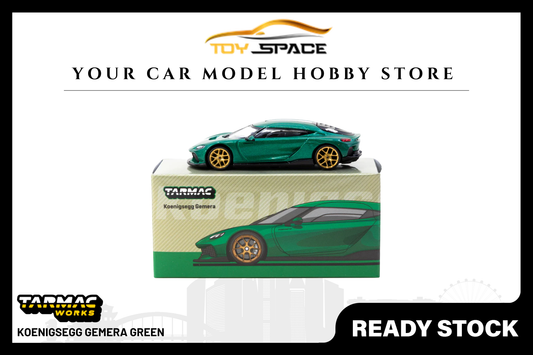 [TARMAC WORKS] 1:64 Koenigsegg Gemera Green - Toy Space Diecast Online Store Singapore